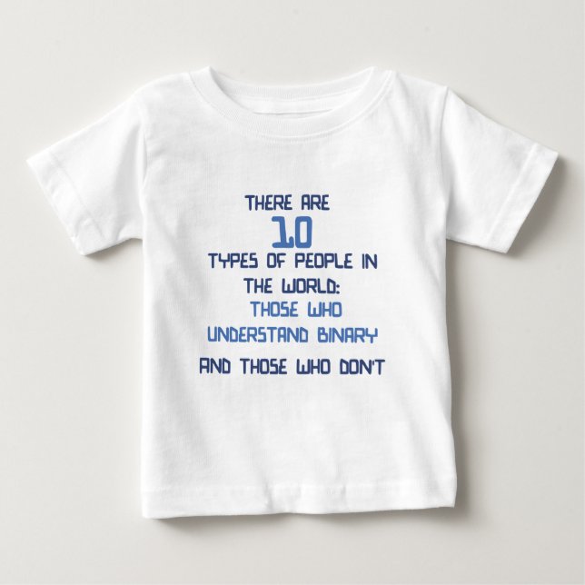 binärer Witz Baby T-shirt (Vorderseite)