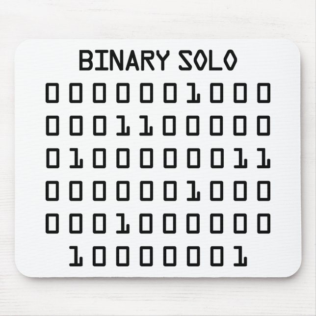 Binäres Solo Mousepad (Vorne)