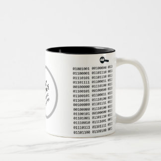 Binärkode des Master-Computerprogramms AH2009 Zweifarbige Tasse