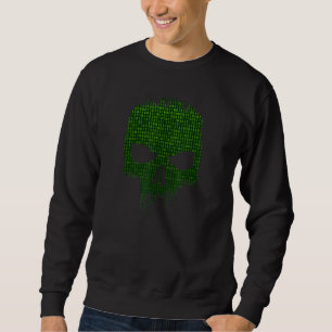 Binärkode-Skull-Computerprogrammierer Entwickler T Sweatshirt