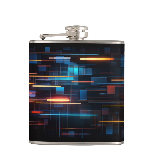 Binärkodeflasche Flachmann (Vorderseite)