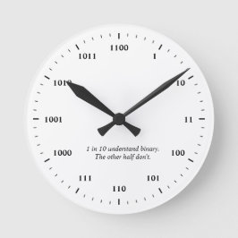 Binäruhr Runde Wanduhr
