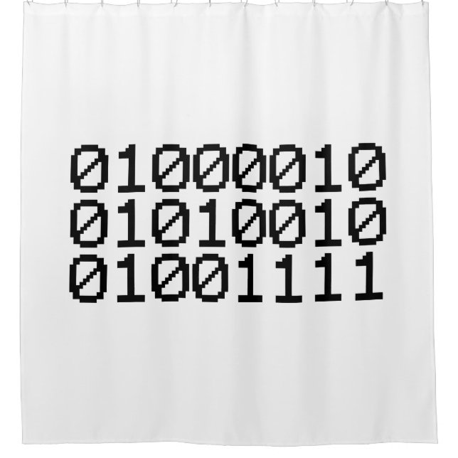 BINARY BRO DUSCHVORHANG (Vorderseite)