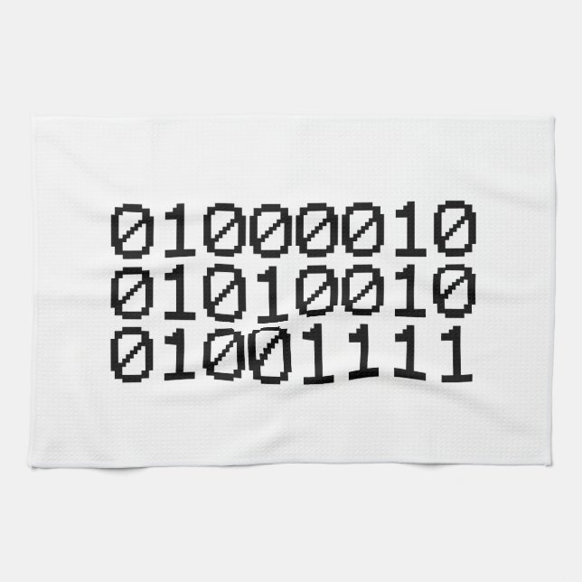 BINARY BRO HANDTUCH (Horizontal)