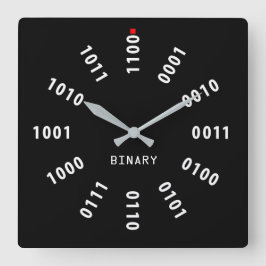 Binary Clock Quadratische Wanduhr