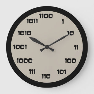 Binary Code Clock Große Wanduhr