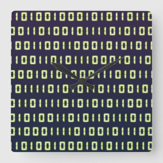 Binary Code Clock Quadratische Wanduhr