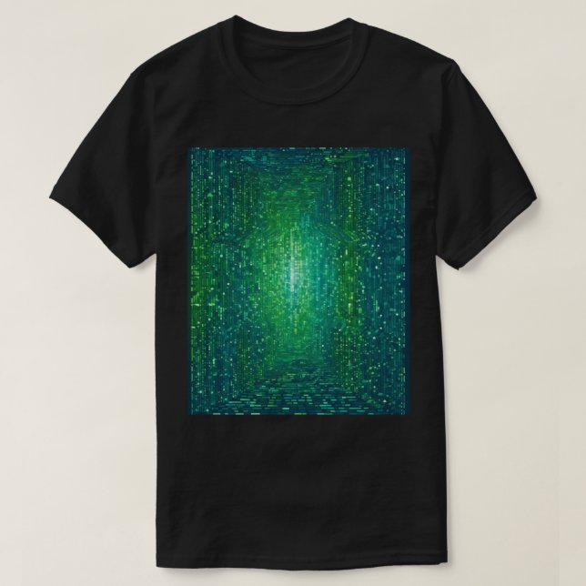 Binary Code Network Programmer Developer Sticker T-Shirt (Design vorne)