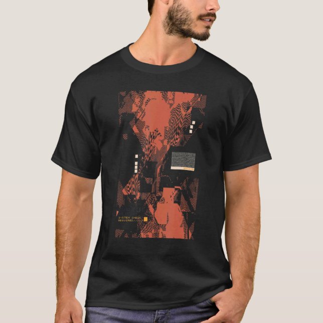 Binary Code Retro Computer Geek Programmer Nerd Te T-Shirt (Vorderseite)