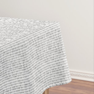 Binary Code Schwarz-weiße Streifen Tischdecke