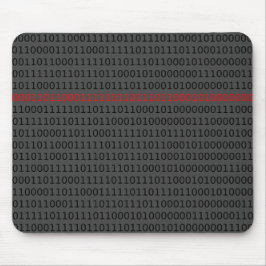 Binary Computer Code Programmer Teacher 0 und 1 Mousepad