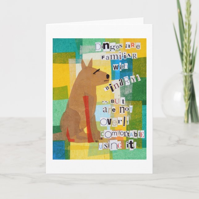 Binary Dingo Karte (Vorderseite)