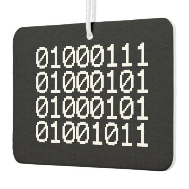 BINARY GEEK AIR FRESHENER AUTOLUFTERFRISCHER (Links)