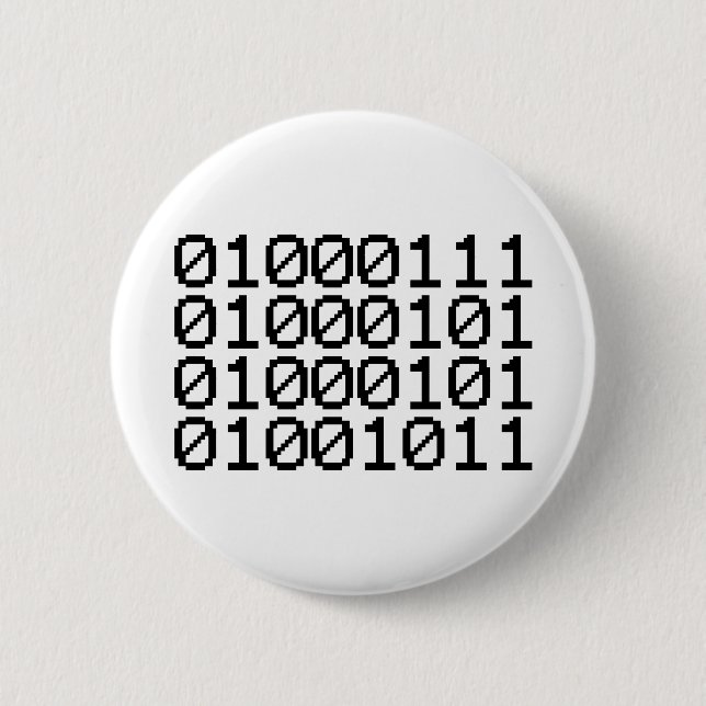 BINARY GEEK BUTTON (Vorderseite)