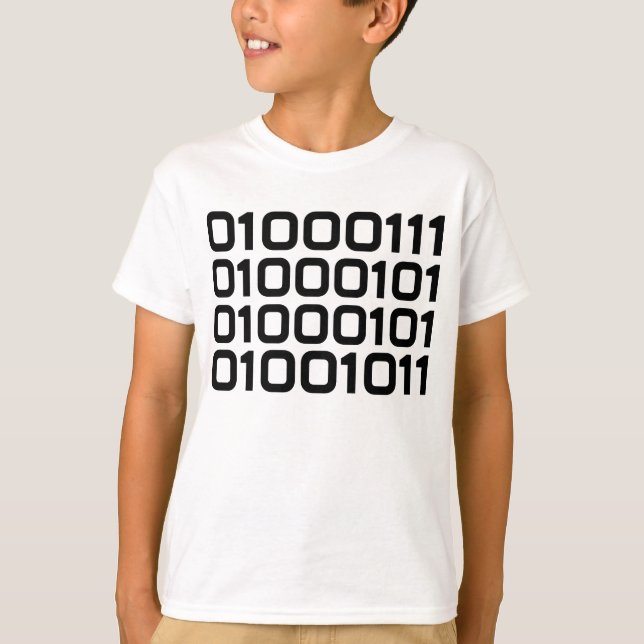 BINARY Geek FUN Graphic T-Shirt (Vorderseite)