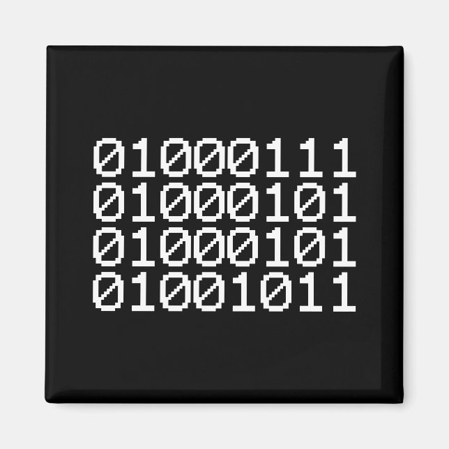 BINARY GEEK MAGNET (Vorne)