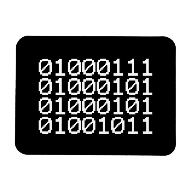 BINARY GEEK MAGNET (Horizontal)