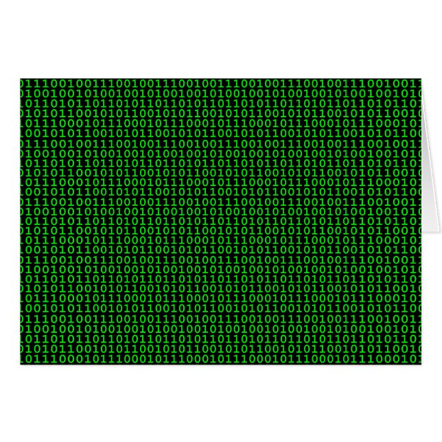Binary Green Card (Vorderseite (Horizontal))