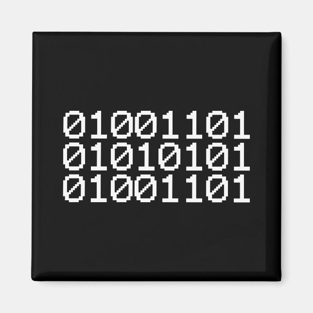 BINARY MUM MAGNET (Vorne)