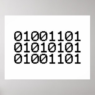 BINARY MUM POSTER
