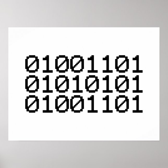 BINARY MUM POSTER (Vorne)