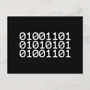 BINARY MUM POSTKARTE