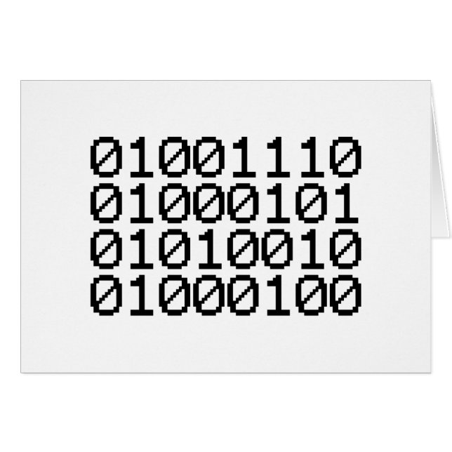 BINARY NERD CARD (Vorderseite (Horizontal))