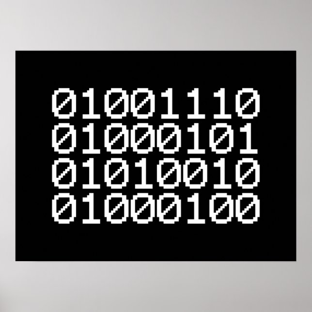 BINARY NERD POSTER (Vorne)