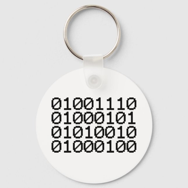 BINARY NERD SCHLÜSSELANHÄNGER (Vorderseite)