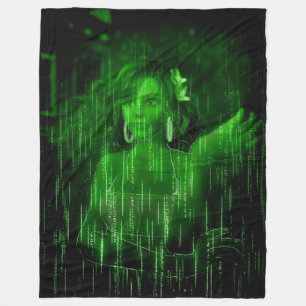 BINARY PIXIE FLEECEDECKE