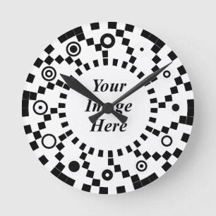 Binary Spheres Spiral Wave von Kenneth Yoncich Runde Wanduhr