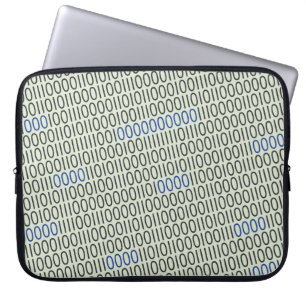 Binärzahlen grau laptopschutzhülle