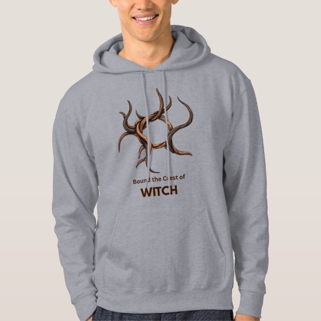 Binde den Kamm der HEXE Hoodie (Vorderseite)