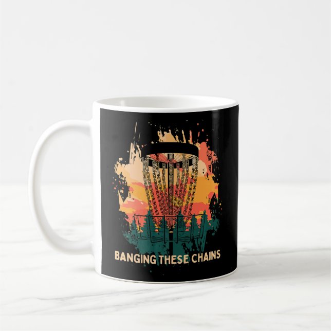 Binden dieser Ketten Disk Golf Golfer Spaß Sayin Kaffeetasse (Links)