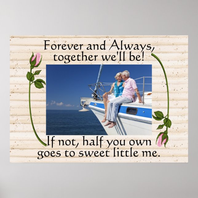 Bindende Liebe, Ehe, Jubiläum-Spaß Poster (Vorne)