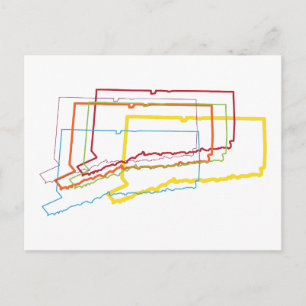 Bindestrich Postkarte