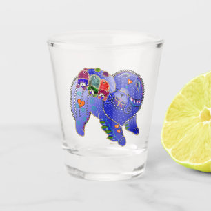 BINDI CHOW-CHOW FAMILIE Chow-Chow Schnapsglas