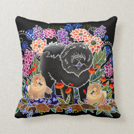 BINDI GARDEN PARTY - Chow pillow (schwarz) Kissen