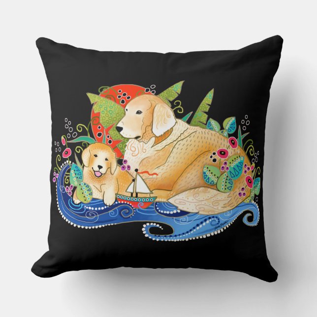 BINDI GOLDEN RETRIEVER KISSEN (Vorderseite)