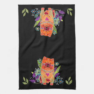 BINDI machen Chow-Chowe Geschirrtuch glatt