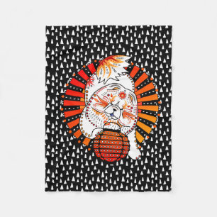 BINDI MI TANG - Chow - Jahr der Hundedecke Fleecedecke