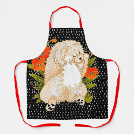 BINDI MINGSIE Cream Chow All-over Print Schürze