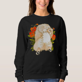 BINDI MINGSIE Creme Chow-FRONT Design-Stil Sweatshirt