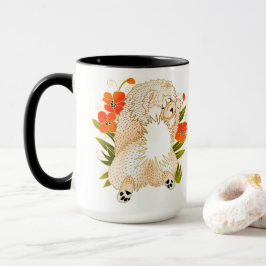 BINDI MINGSIE Creme zeigt Tasse-Nachricht auf der  Tasse