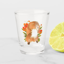 BINDI MINGSIE Red Chow Shotglas Schnapsglas