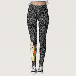 BINDI MINGSIE Sahnechow-chow Leggingsblick auf die Leggings