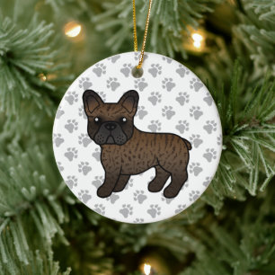 Bindle French Bulldog Niedlicher Cartoon Dog Keramik Ornament