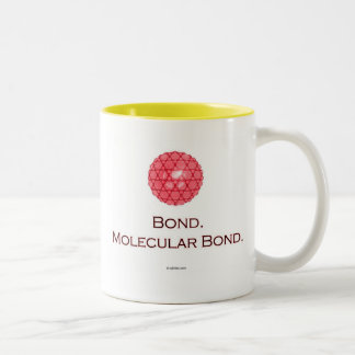 Bindung. Molekulare Bindung Zweifarbige Tasse