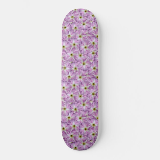 Bindweed Seamless Pattern Skateboard (Vorderseite)