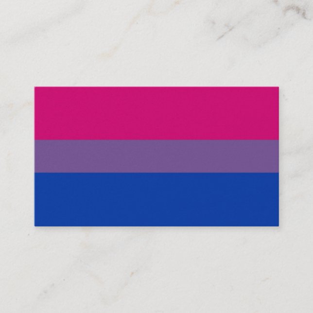 BiNet USA bisexuelle Visitenkarte (Vorderseite)